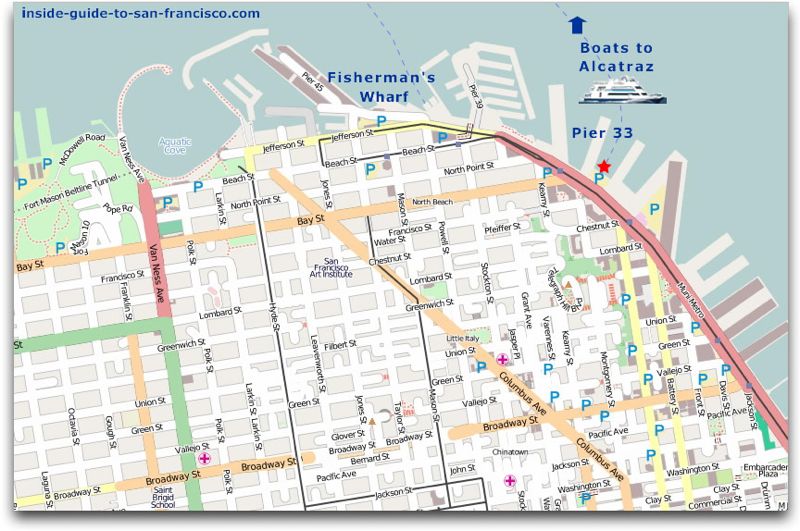 Pier 33 San Francisco Map - Map
