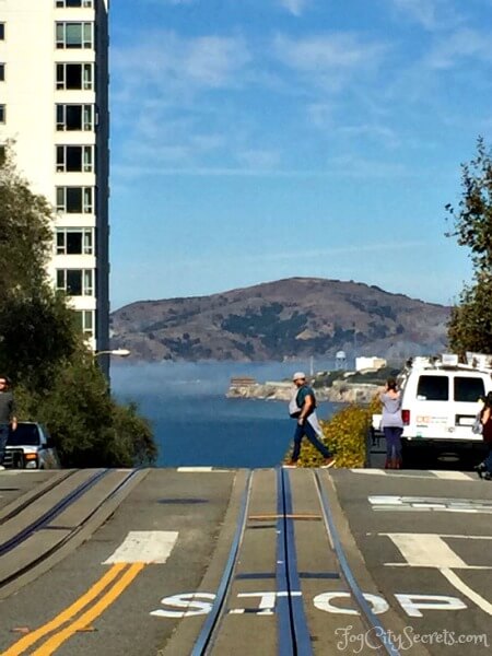 Alcatraz and Angel Island View During SF GoCars Tour on Red Line alcatraz and angel island view during san francisco go car tour