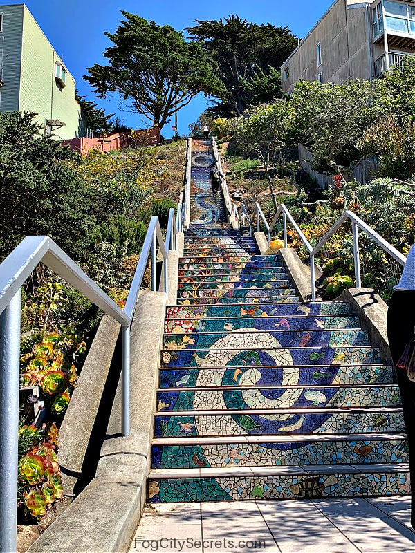 Moraga Steps, 16th Avenue Mosaic Steps, in San Francisco