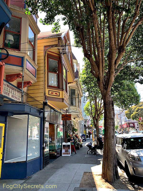 24th Street shops in Noe Valley SF
