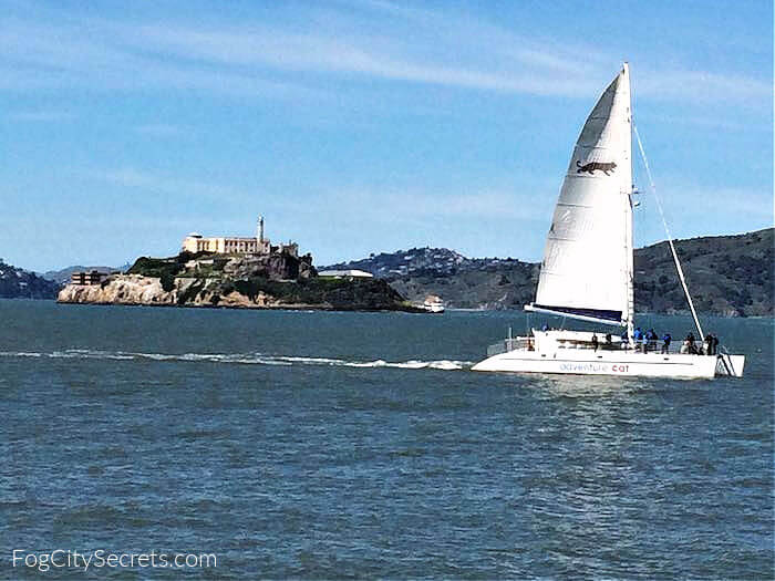 Adventure Cat cruise out on the Bay