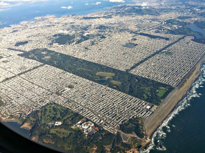 Aerial View of Golden Gate Park Aerial view of Golden Gate Park