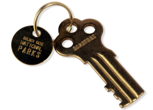 Replica of Alcatraz cell house key