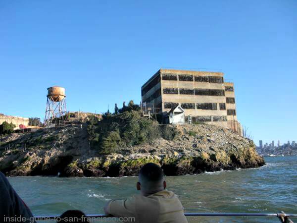 View of back side of Alcatraz on a bay cruise View of back side of Alcatraz on a bay cruise