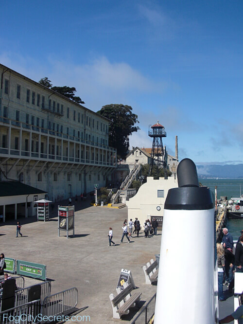 View of Alcatraz Dock from the Ferry