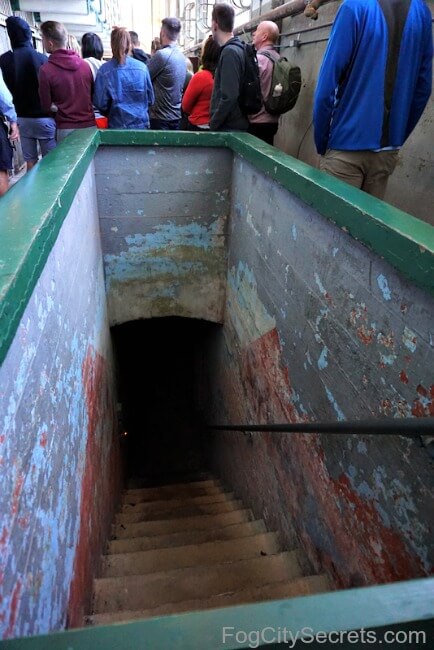 Stairs to Dungeon cells on Alcatraz