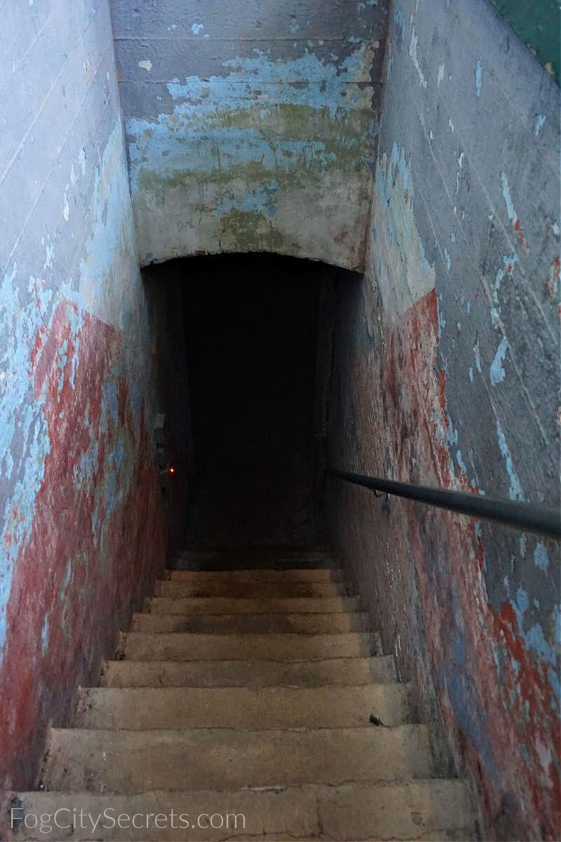 Alcatraa Cell Block C stairs to Dungeon Alcatraa Cell Block C stairs to Dungeon