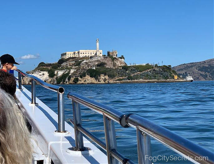 Alcatraz view from SF whale watching trip