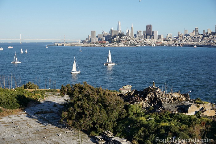 View of San Francisco skyline from Alcatraz Island
