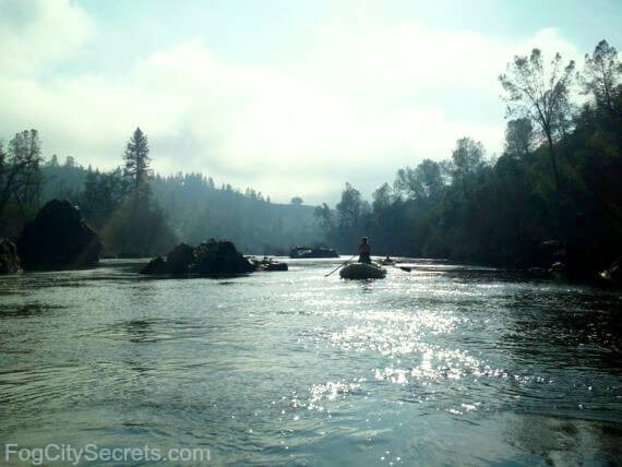 Calm stretch of South Fork American river
