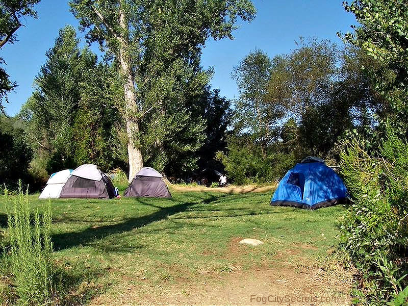 Camp Lotus campground for whitewater rafting American River