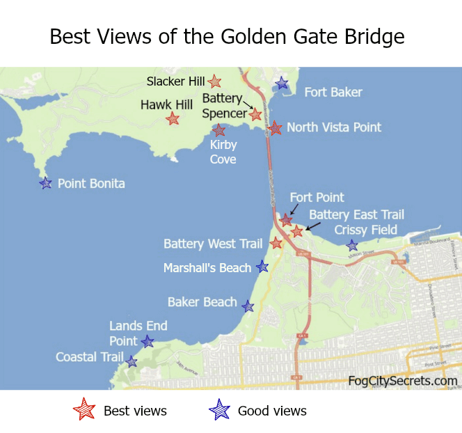 tourist spot for golden gate bridge