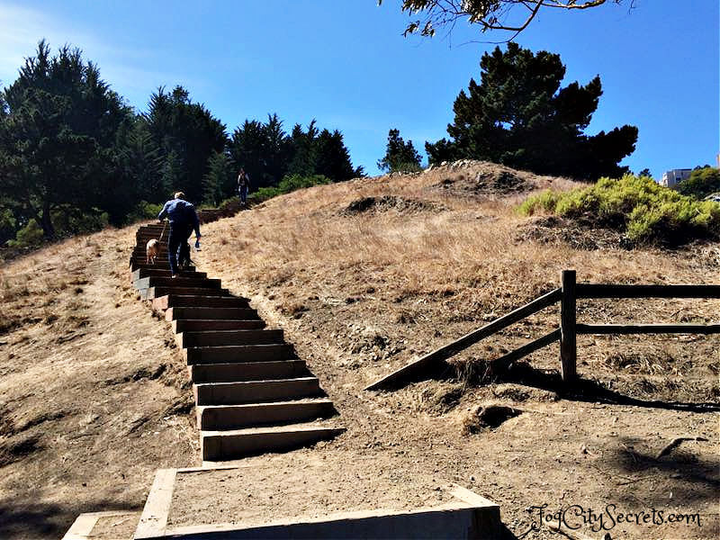 Steep Stairs Down to the View Area, Billy Goat Hill