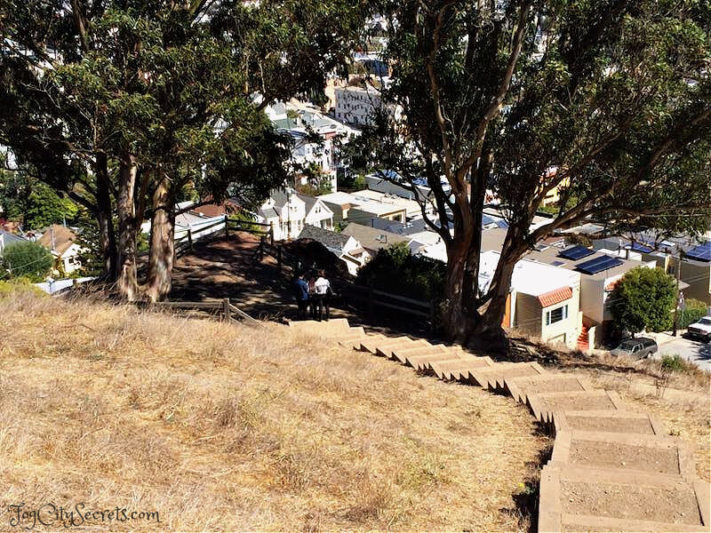 Heading Down to the Viewing Area on Billy Goat Hill