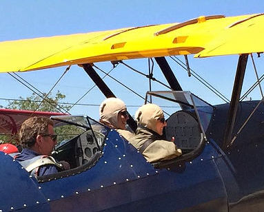 Biplane ride Sonoma Valley