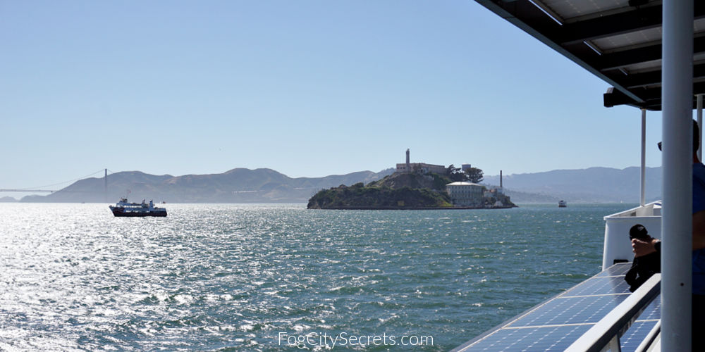View of Alcatraz from ferry