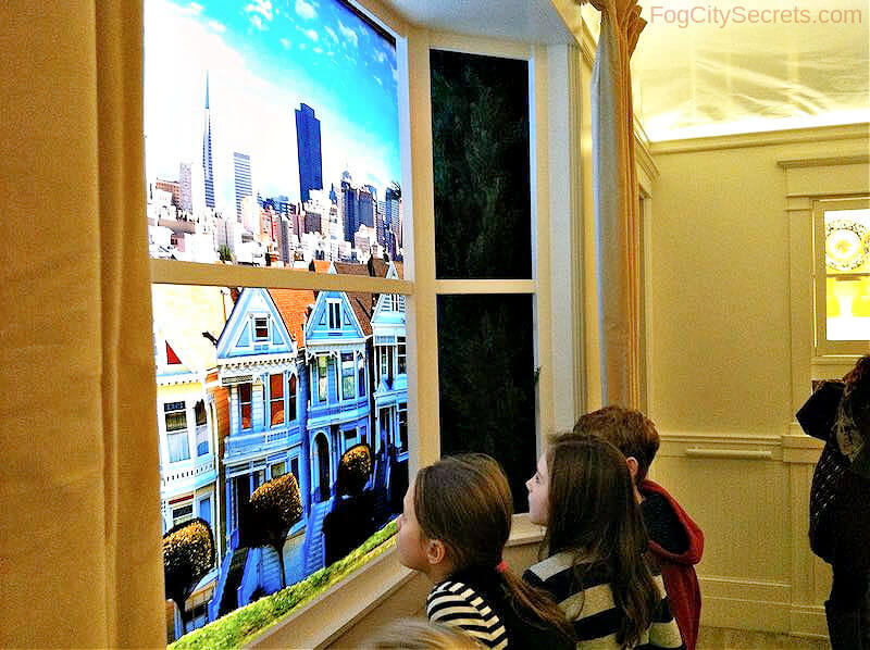 Inside the Shake House, earthquake simulator at the Academy of Sciences Museum