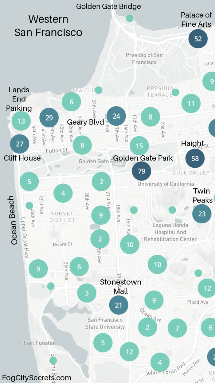June 2023 car break-ins west side of SF June 2023 car break-ins west side of SF