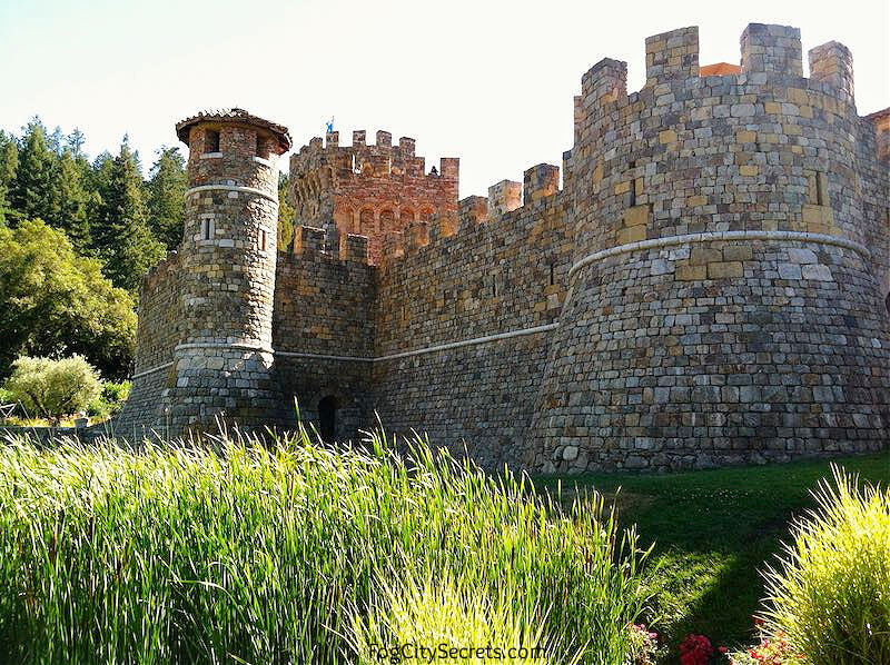 Walls of the castle, Castello di Amorosa winery in Calistoga Walls of the castle, Castello di Amorosa winery in Calistoga