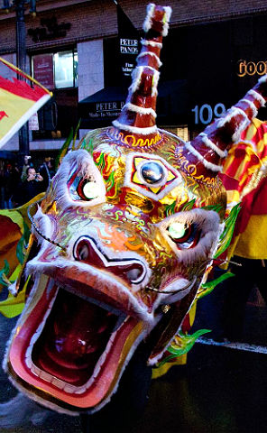 Ddragon head from Chinese New Year parade SF