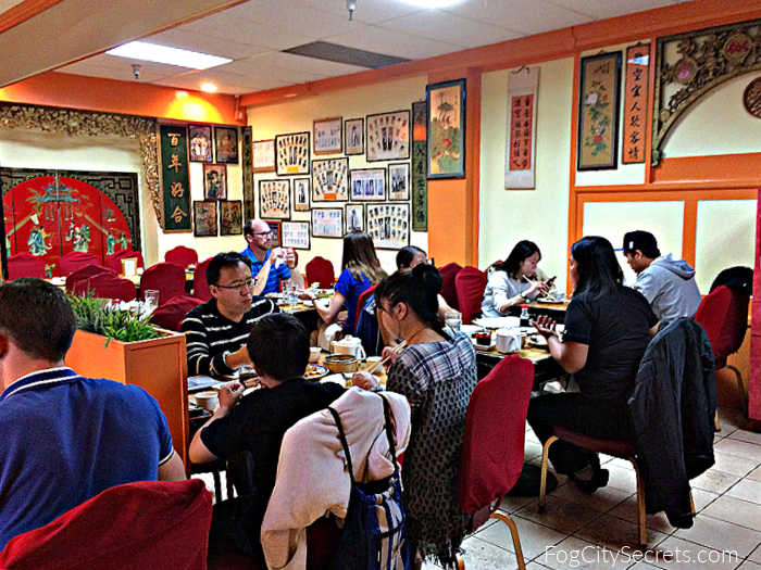 Interior of Hang Ah Tea Room in San Francisco Chinatown
