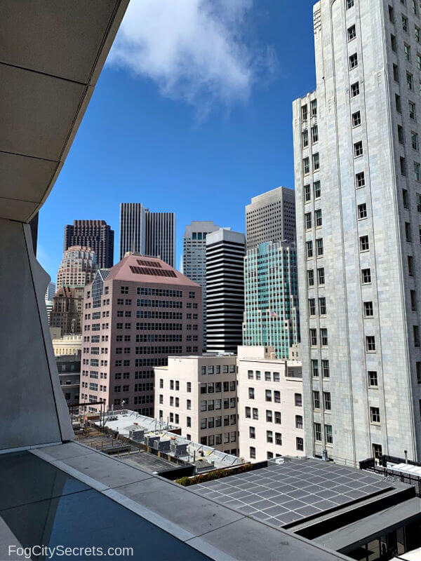 Downtonw San Francisco view from SF MOMA