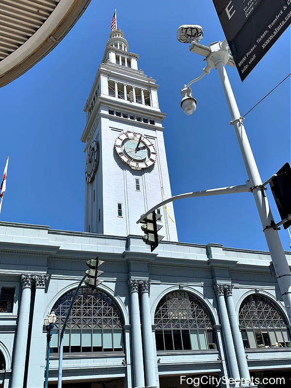 Clock tower on San Francisco Ferry Building