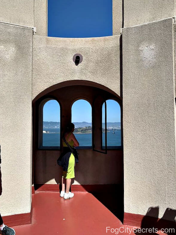 Coit Tower window view