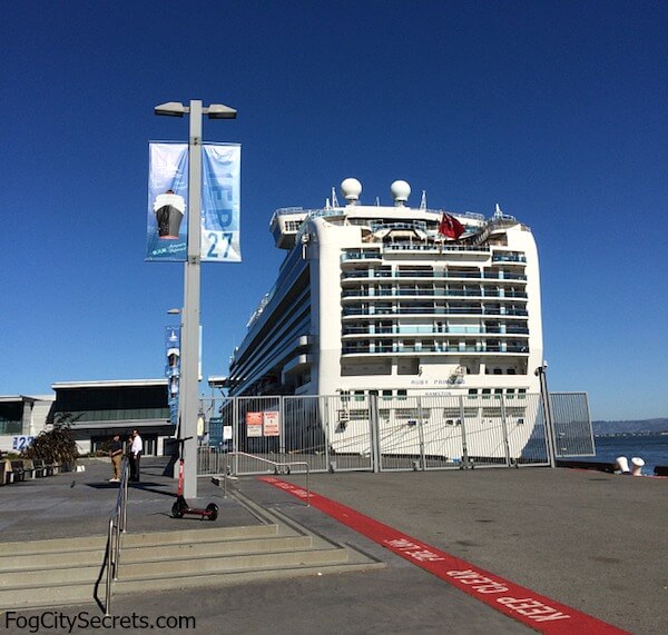 Princess cruise ship docked at Pier 27 in SF Princess cruise ship docked at Pier 27 in SF