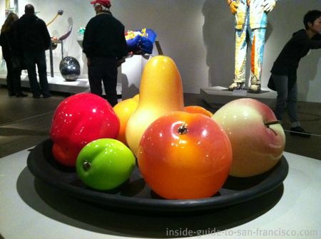 Large bowl of fruit, sculpture in de Young Museum