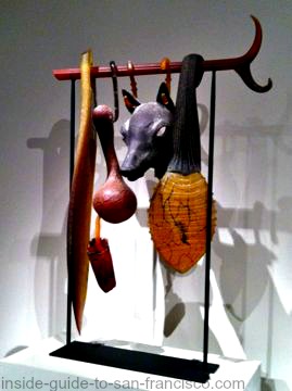 Suspended Artifact, jackal head, de Young Museum