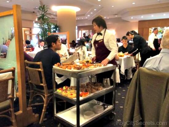 Dim Sum cart at Yank sing restaurant in San Francisco