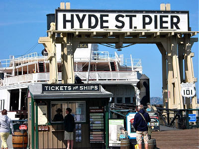 Entrance to Hyde Street Pier San Francisco Entrance to Hyde Street Pier San Francisco
