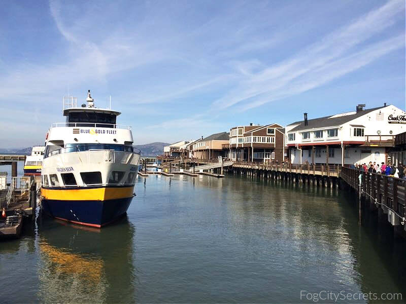 Blue and Gold Ferry and Pier 39 SF Blue and Gold Ferry and Pier 39 SF