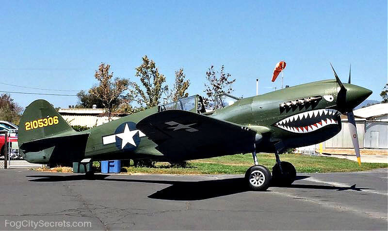 Curtiss P40 Warhawk fighter plane in Sonoma Curtiss P40 Warhawk fighter plane in Sonoma
