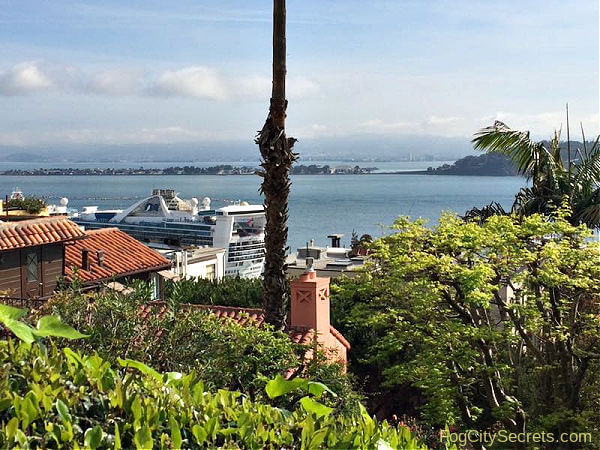 SF Bay view from the Filbert Steps