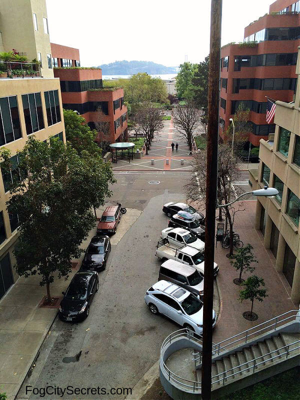 Levi's Plaza view from the Filbert Steps