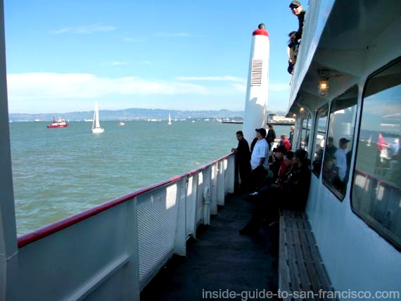 View of SF Fleet Week Air Show from Red and White Ferry