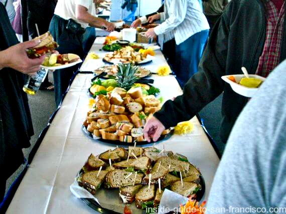 Fleet Week Red and White ferry cruise banquet, SF Blue Angels show