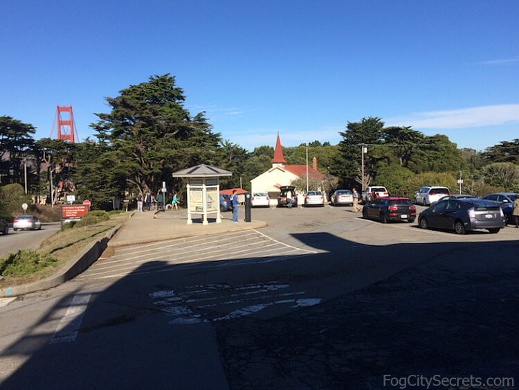 Fort Scott parking lot, Golden Gate Bridge