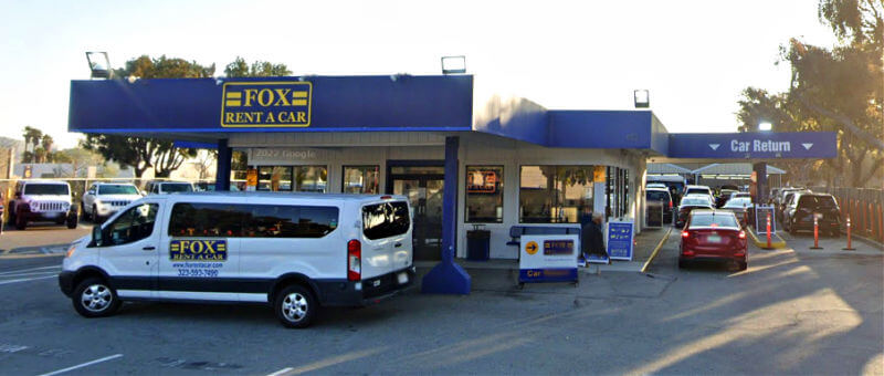 Fox & Europcar car rental office near SFO
