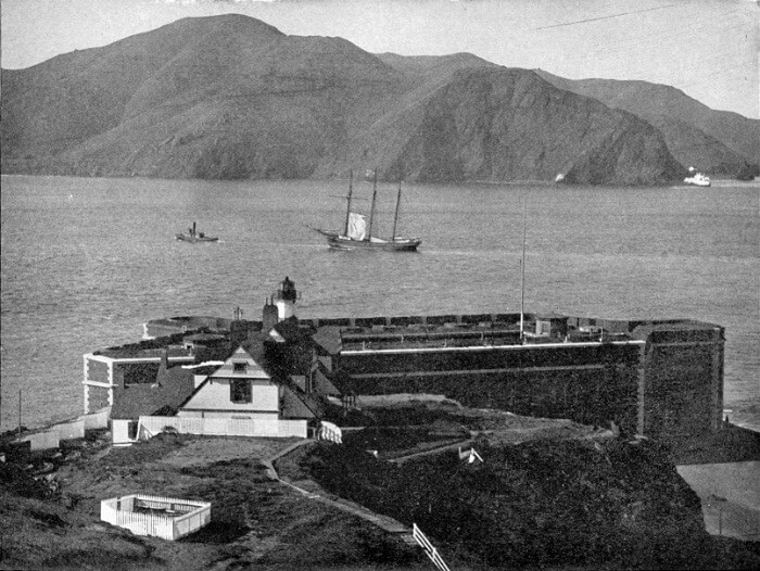 The Golden Gate straight, no bridge, 1891