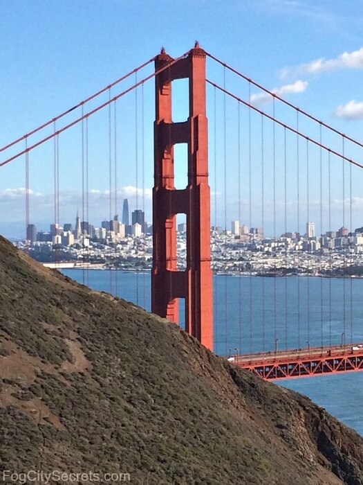 View of Golden Gate Bridge from second turnout on Conzelman Road, Marin Headlands