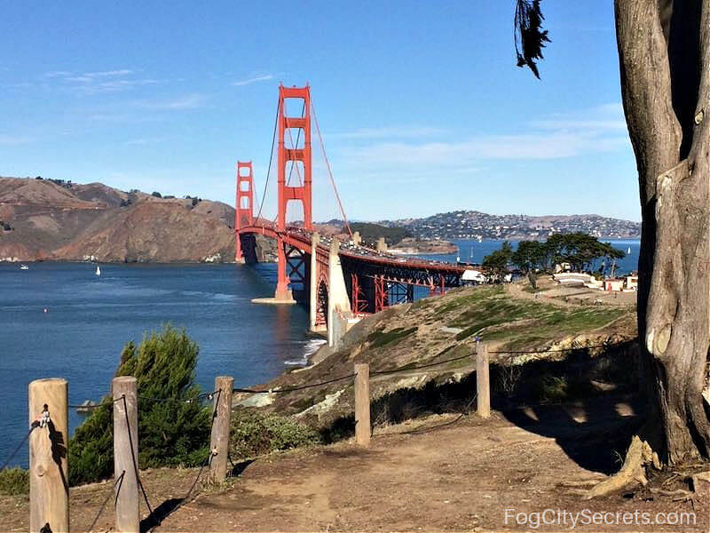 View of Golden Gate Bridge from Overlook