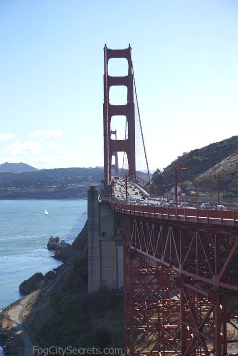 View of Golden Gate Bridge from Vista Point, Marin County