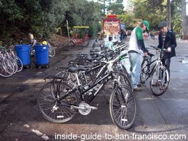 Bikes for rent Golden Gate Park