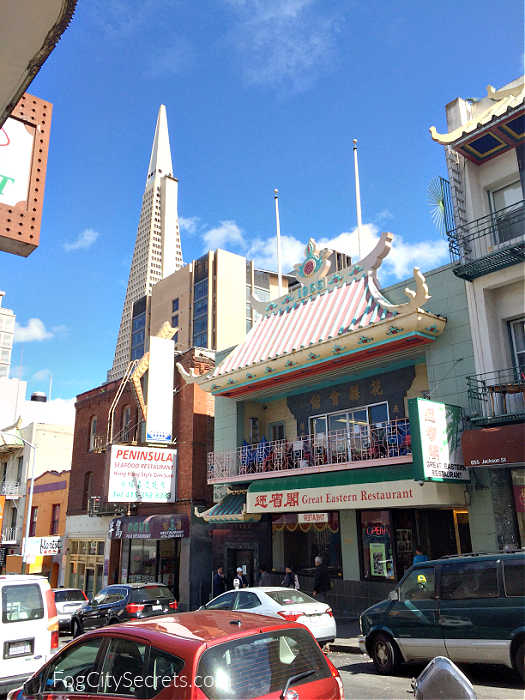 Great Eastern Restaurant in San Francisco Chinatown, exterior