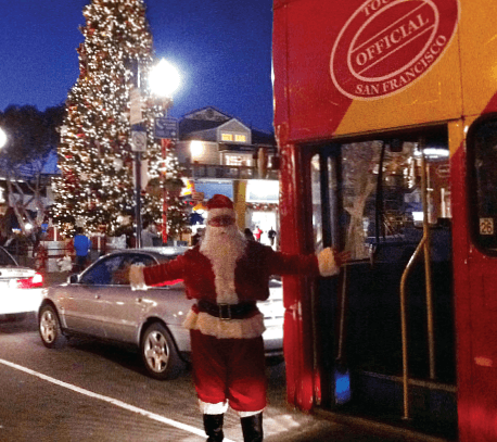 San Francisco Holiday Lights Tour Double Decker Bus San Francisco Holiday Lights Tour Double Decker Bus