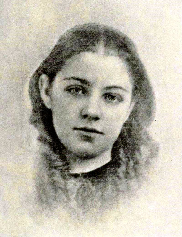 Ina Coolbrith as a teenager