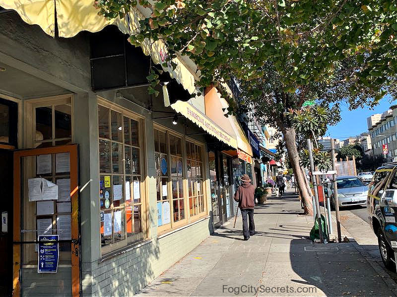 Inner Sunset District street and shops